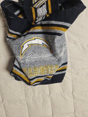 Los Angeles Chargers Woven Baja Tote Bag NFL Striped Beach Bag
